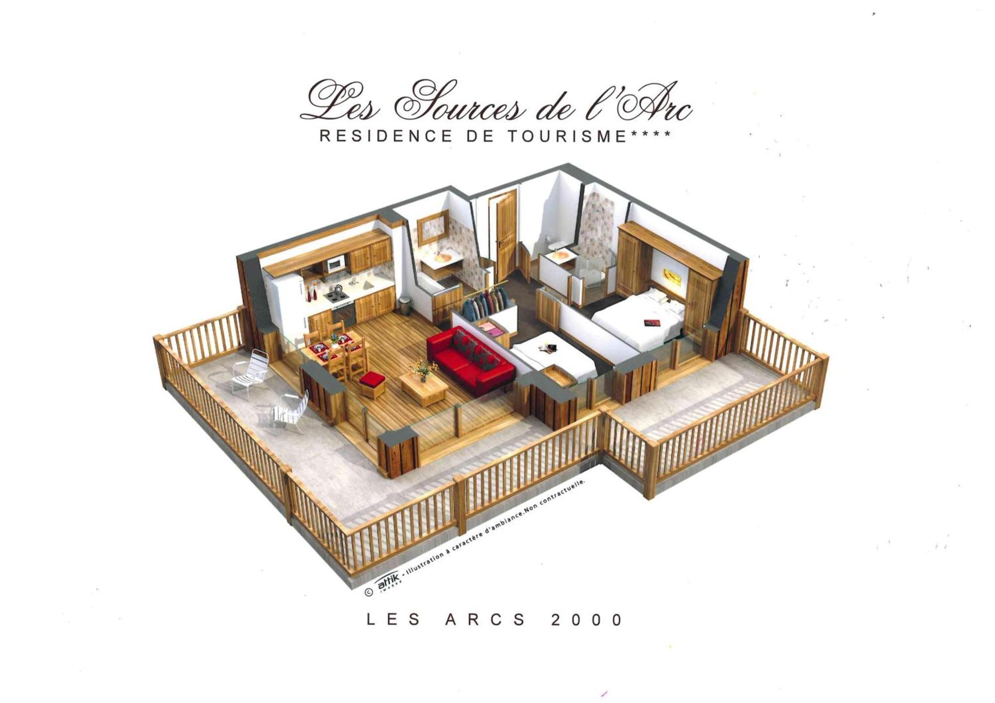 Chalet des Neiges -La Source des Arcs Les Arcs  Zimmer foto